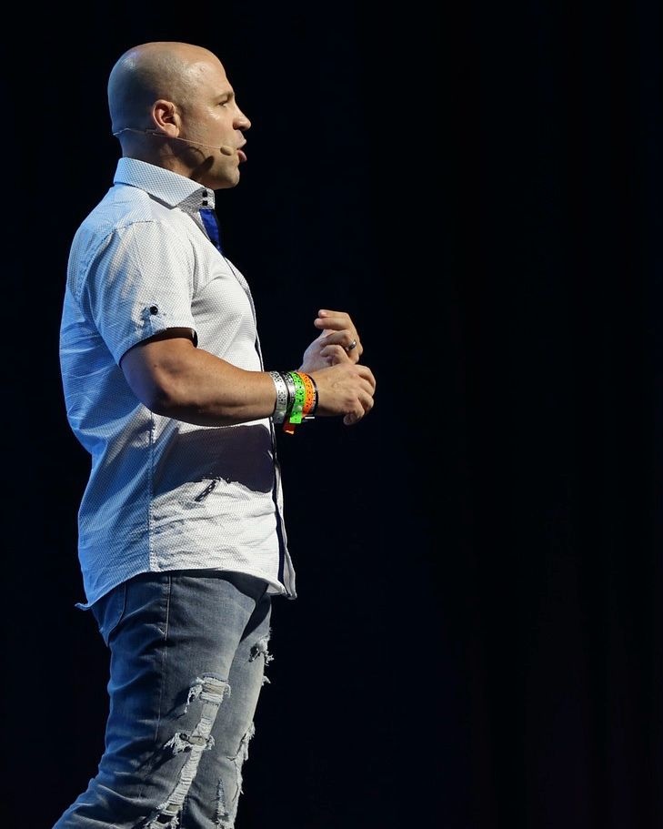 David Atkins keynote speaker on stage